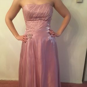 Strapless Gown with Sparkle